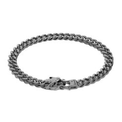 Bracelets | Zancan Gioielli Zancan Silver Curb Chain Bracelet With Panther Head Closure.