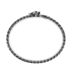 Bracelets | Zancan Gioielli Zancan Silver Curb Chain Bracelet With Panther Head Closure.