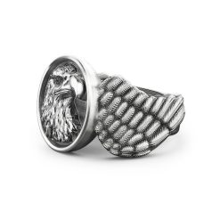 Bagues | Zancan Gioielli Zancan Vintage Finish Silver Eagle Ring. 18