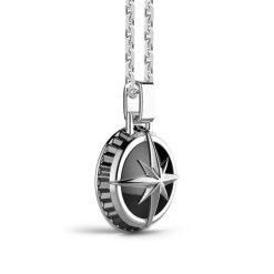 Colliers | Zancan Gioielli Zancan Silver Necklace With Wind Rose Pendant.