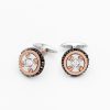 Boutons De Manchette | Zancan Gioielli Gold Men'S Round Cufflinks.