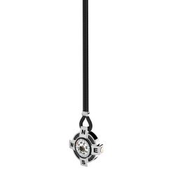 Colliers | Zancan Gioielli Zancan Necklace With A White Silver Compass And Black Spinels.