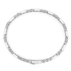 Bracelets | Zancan Gioielli Bracelet Maille Seule Zancan En Argent Avec Pierres. Blanc