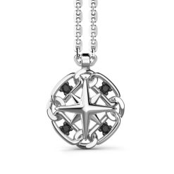 Colliers | Zancan Gioielli Zancan Silver Necklace With Wind Rose Pendant.