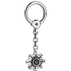 Porte-Cles | Zancan Gioielli Zancan Silver Keychain With Sun