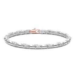 Bracelets | Zancan Gioielli Bracelet Zancan En Or Blanc 18 Carats Et Diamants. 19