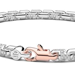 Bracelets | Zancan Gioielli Bracelet Zancan En Or Blanc 18 Carats Et Diamants. 19