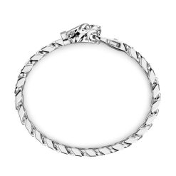 Bracelets | Zancan Gioielli Zancan Silver Curb Chain Bracelet With Panther Head Closure. 19