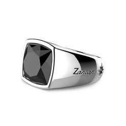 Bagues | Zancan Gioielli Zancan Silver Ring With Large Natural Onyx. 18