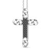 Colliers | Zancan Gioielli Collier Zancan En Argent Avec Pendentif Croix Et Pierres Naturelles. Noir