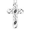 Colliers | Zancan Gioielli Collier Zancan En Argent Avec Pendentif Croix. Noir