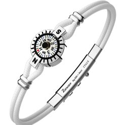 Bracelets | Zancan Gioielli Zancan Silver Bracelet With Compass. Blanc