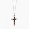 Colliers | Zancan Gioielli Zancan White Gold Necklace With Cross And Diamonds.