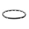 Bracelets | Zancan Gioielli Zancan Steel Bracelet With Black Stones.