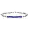 Bracelets | Zancan Gioielli Bracelet Zancan En Argent Avec Plaque Centrale. Bleu