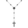 Colliers | Zancan Gioielli Zancan Silver And Black Stone Rosary Necklace.