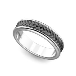 Bagues | Zancan Gioielli Zancan Burnished Silver Band Ring. 18