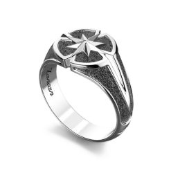 Bagues | Zancan Gioielli Zancan Silver Ring With Wind Rose. 18