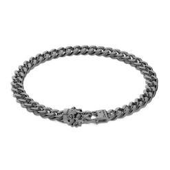 Bracelets | Zancan Gioielli Zancan Silver Curb Chain Bracelet With Lion Head Closure.