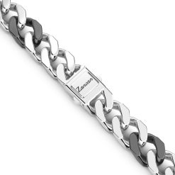 Colliers | Zancan Gioielli Zancan Silver And Black Ceramic Curb Chain Necklace.