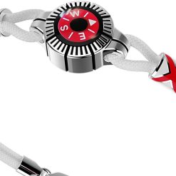 Bracelets | Zancan Gioielli Zancan Silver Bracelet With Compass. Blanc