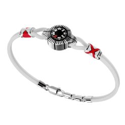 Bracelets | Zancan Gioielli Zancan Silver Bracelet With Compass. Blanc