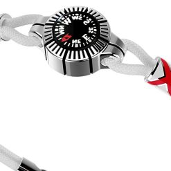 Bracelets | Zancan Gioielli Zancan Silver Bracelet With Compass. Blanc