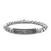 Bracelets | Zancan Gioielli Zancan Silver Curb Chain Bracelet With Tag And Black Stones. 19