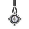 Colliers | Zancan Gioielli Zancan Silver Necklace With White Compass.