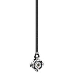 Colliers | Zancan Gioielli Zancan Silver Necklace With White Compass.