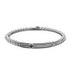 Bracelets | Zancan Gioielli Zancan Silver Curb Chain Bracelet With Tag And Black Stone. 20