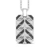 Colliers | Zancan Gioielli Collier Zancan En Argent Avec Pendentif Plaque Et Pierres. Noir