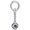 Porte-Cles | Zancan Gioielli Silver Keychain With Lapis Lazuli.