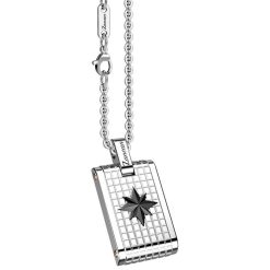 Colliers | Zancan Gioielli Zancan Steel Necklace With Tag And Wind Rose