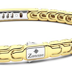 Bracelets | Zancan Gioielli Bracelet Zancan En Or 18 Carats Avec Plaque Et Diamants. 19