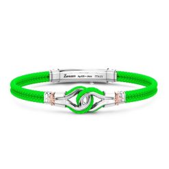 Bracelets | Zancan Gioielli Bracelet Zancan En Kevlar Avec Noeud Marin En Argent. Vert