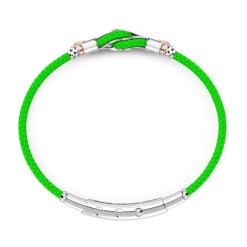 Bracelets | Zancan Gioielli Bracelet Zancan En Kevlar Avec Noeud Marin En Argent. Vert