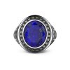 Bagues | Zancan Gioielli Zancan Silver Blue Stone Ring. 18