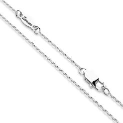 Colliers | Zancan Gioielli Zancan Silver Necklace With Cross Pendant And Black Spinels.