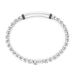 Bracelets | Zancan Gioielli Bracelet Zancan En Argent Avec Plaque Centrale. Noir