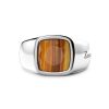 Bagues | Zancan Gioielli Silver Ring With Tiger'S Eye. 18