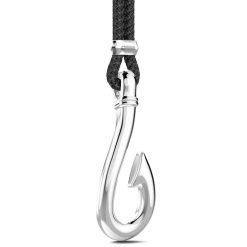 Colliers | Zancan Gioielli Zancan Kevlar Necklace With Silver Pendant And Hook.