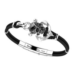 Bracelets | Zancan Gioielli Zancan Kevlar Bracelet With Silver Skull. 19