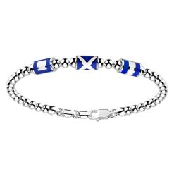 Bracelets | Zancan Gioielli Zancan Silver Beads Bracelet With Three Nautical Flags. Classique