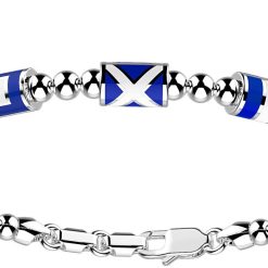 Bracelets | Zancan Gioielli Zancan Silver Beads Bracelet With Three Nautical Flags. Classique