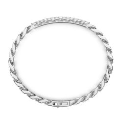 Bracelets | Zancan Gioielli Bracelet Zancan En Argent Avec Plaque Centrale. Blanc