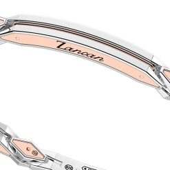 Bracelets | Zancan Gioielli Zancan 18K Rose Gold And Silver Bracelet With Tag.