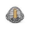 Bagues | Zancan Gioielli Zancan Burnished Silver Ring With Lighthouse. 20