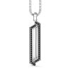 Colliers | Zancan Gioielli Collier Zancan En Argent Avec Pendentif Plaque Et Pierres. Noir