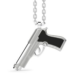 Colliers | Zancan Gioielli Zancan Silver Necklace With Gun Pendant.